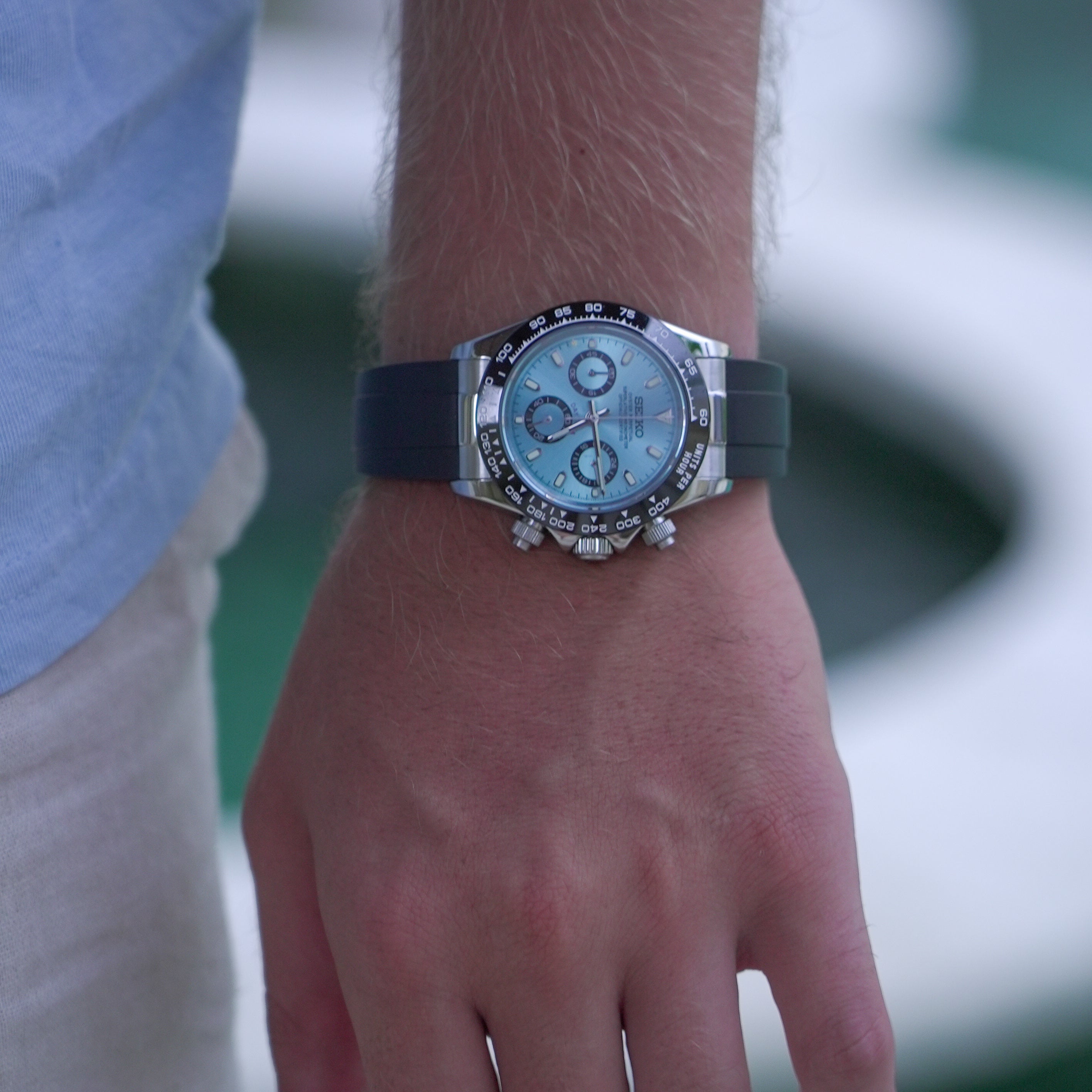 Seitona Isblå Gummi