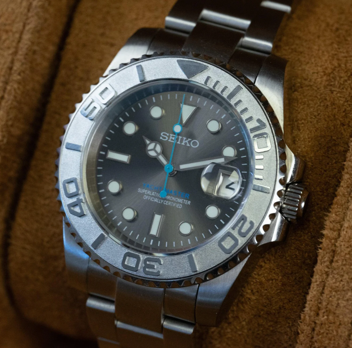 Seikomariner Sølv Rodium